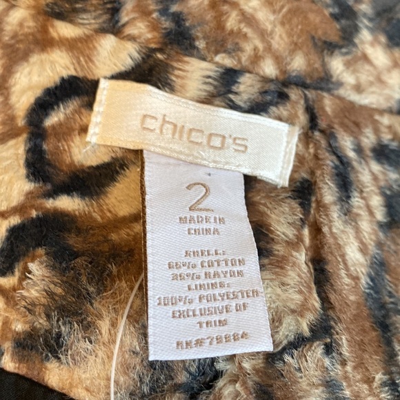 Chicos’s Queen Of Elegance Margaret Faux Fur Jacket - Picture 8 of 11